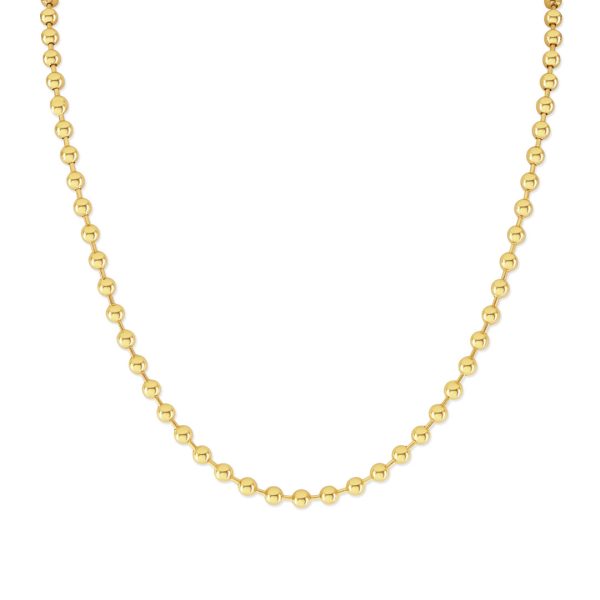 18ct Yellow Gold Ball Chain Necklace