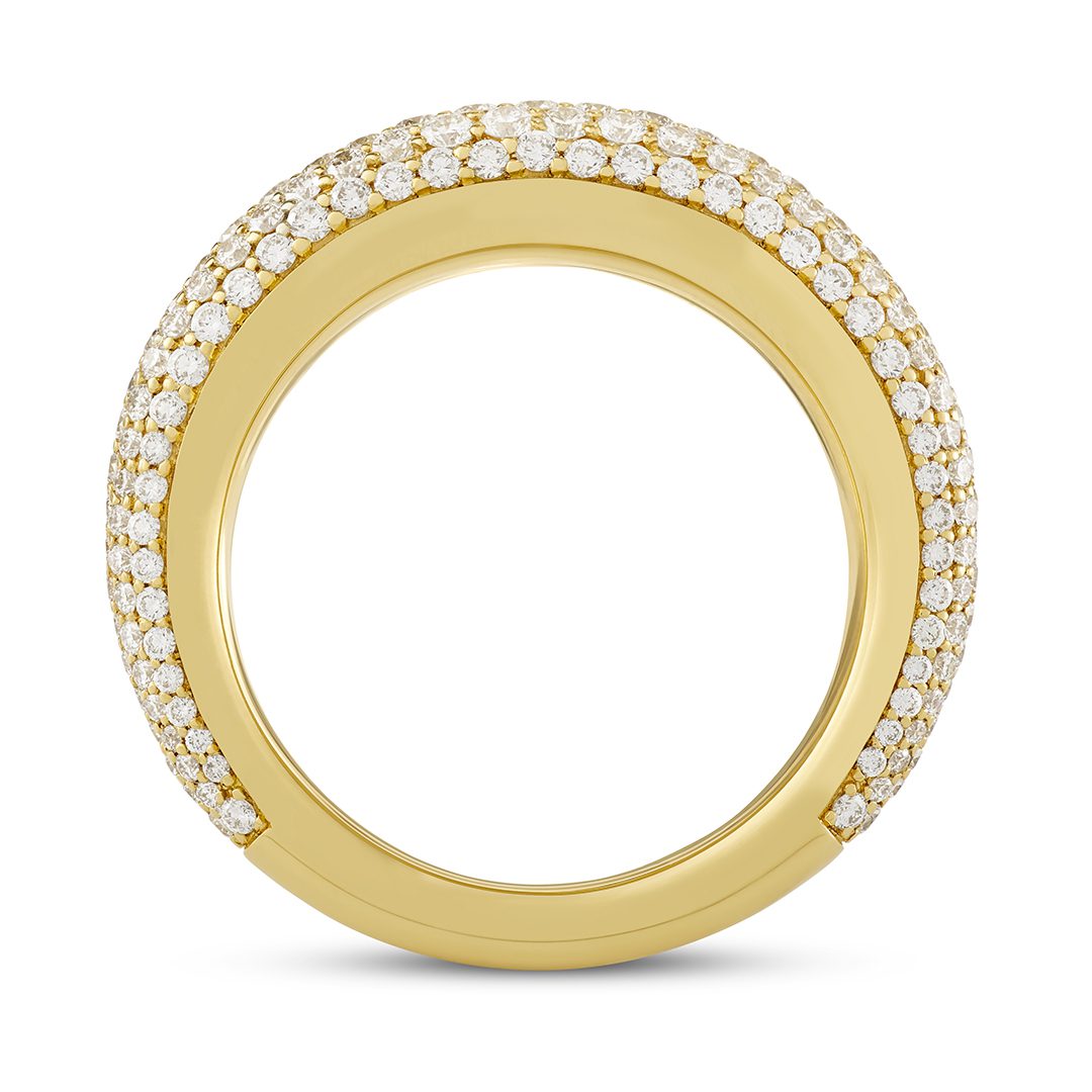 18ct Yellow Gold Domed Ring