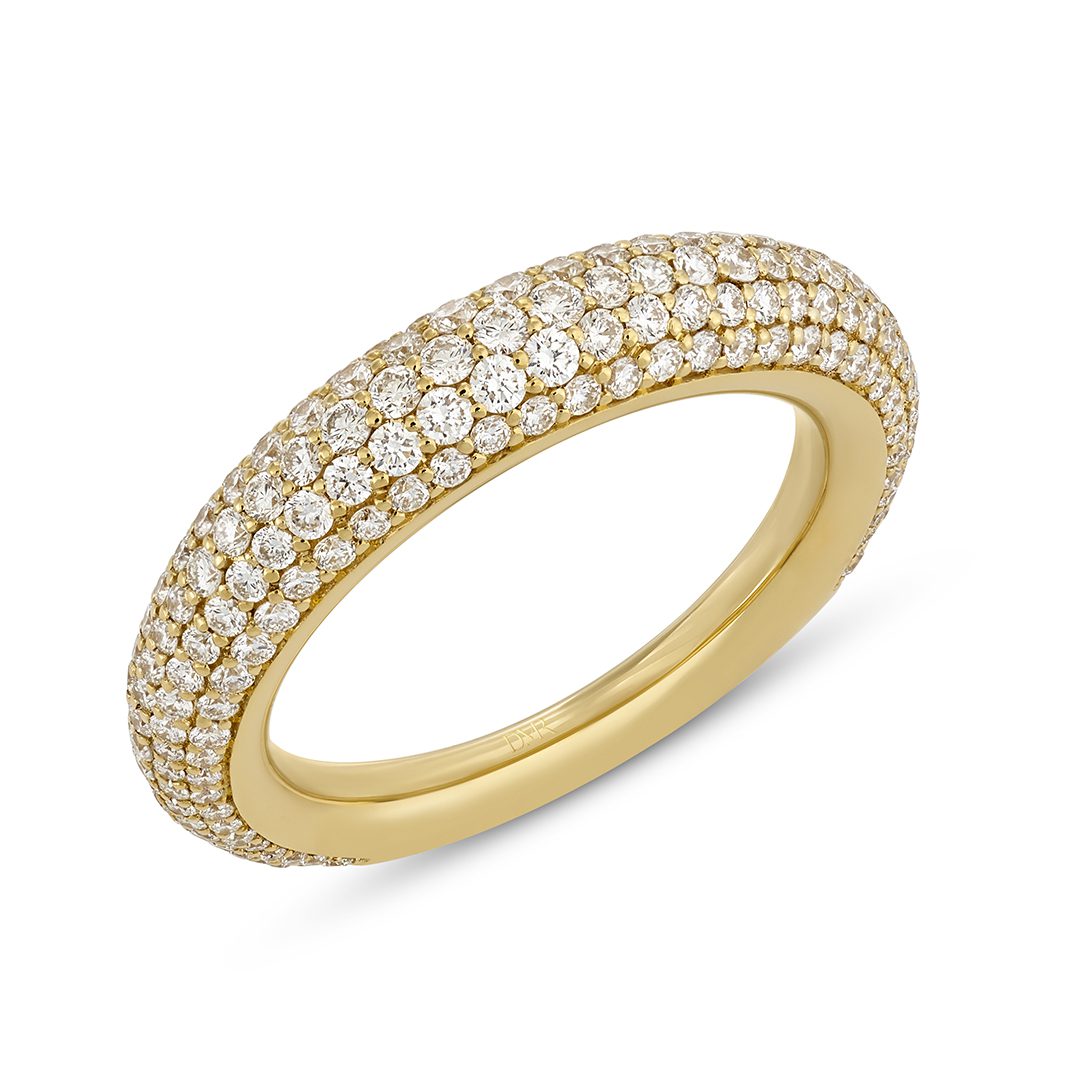 18ct Yellow Gold Domed Ring