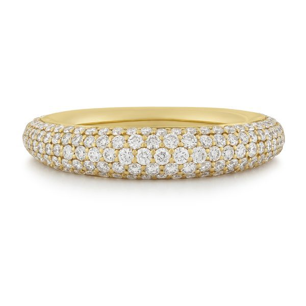 18ct Yellow Gold Domed Ring
