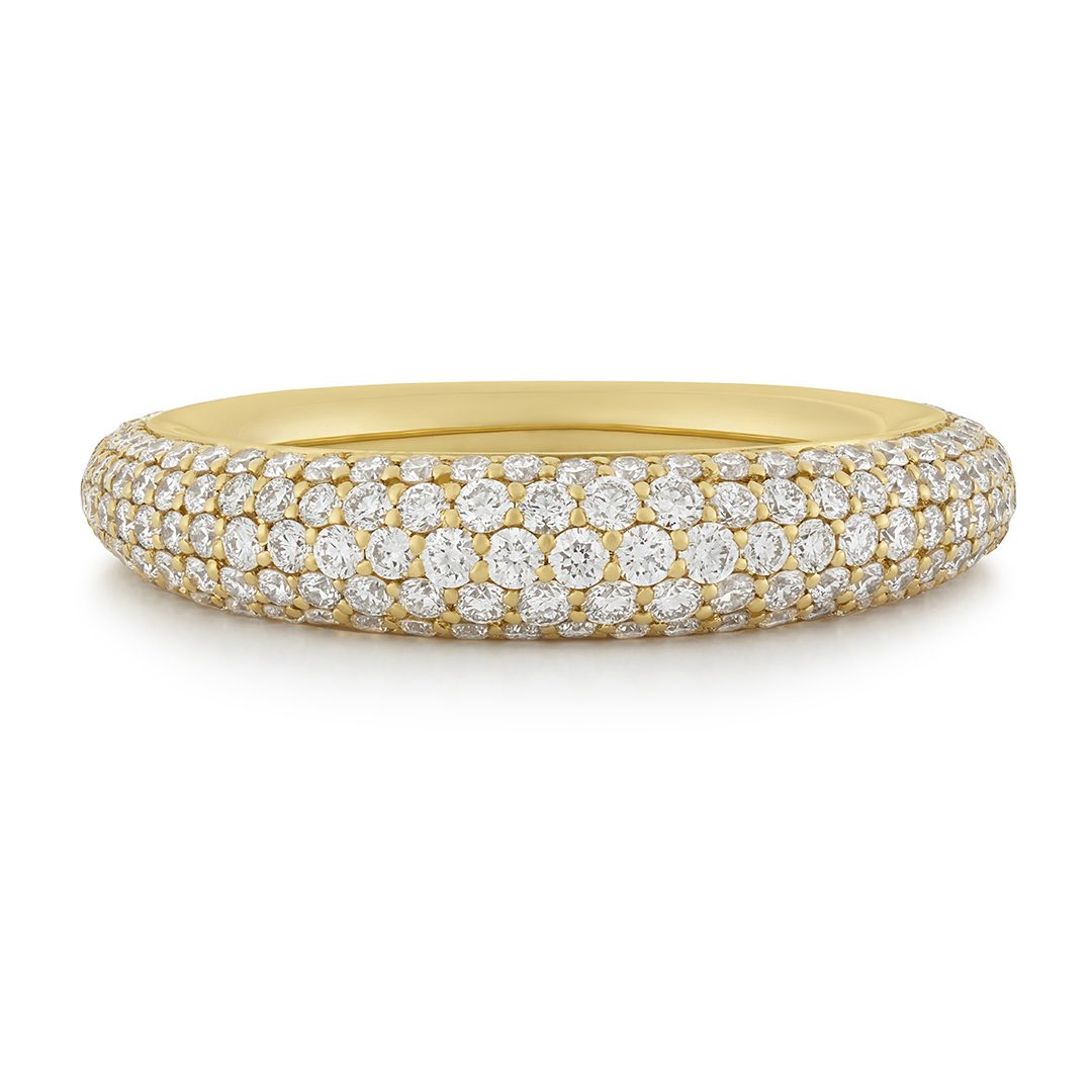 18ct Yellow Gold Domed Ring