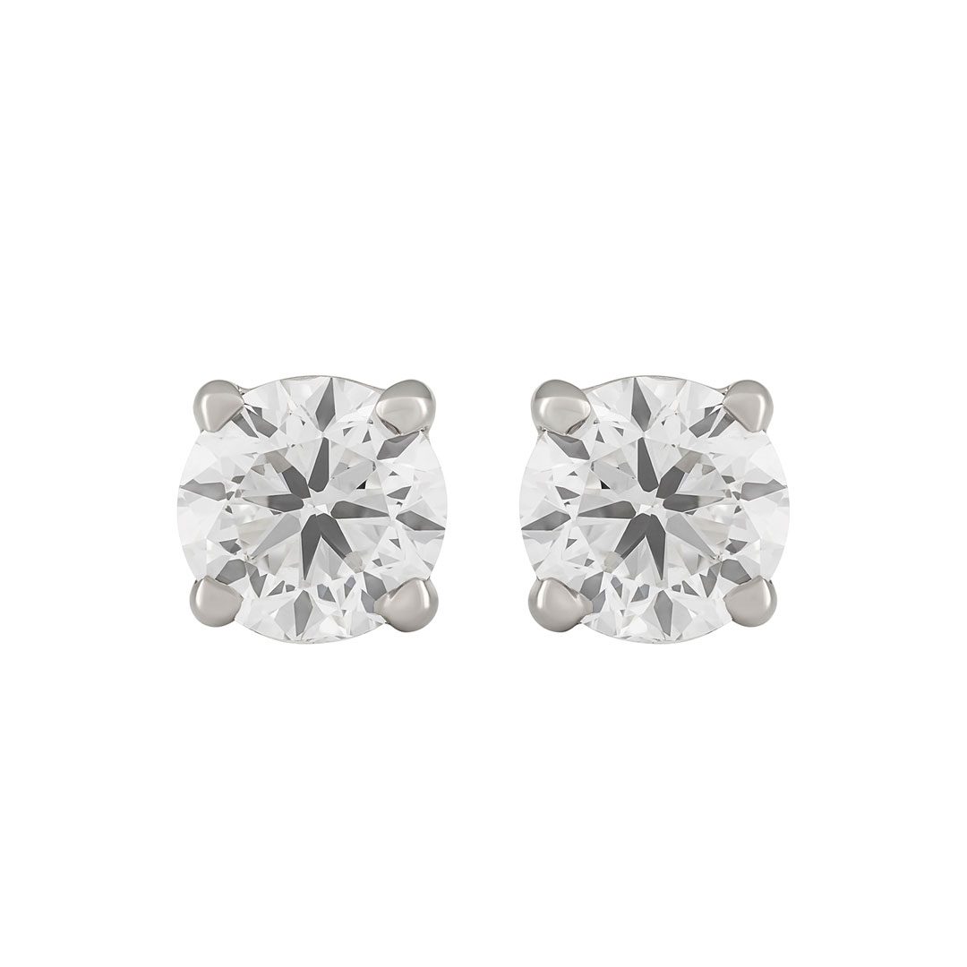 Diamond Classics 18ct White Gold Diamond Stud Earrings