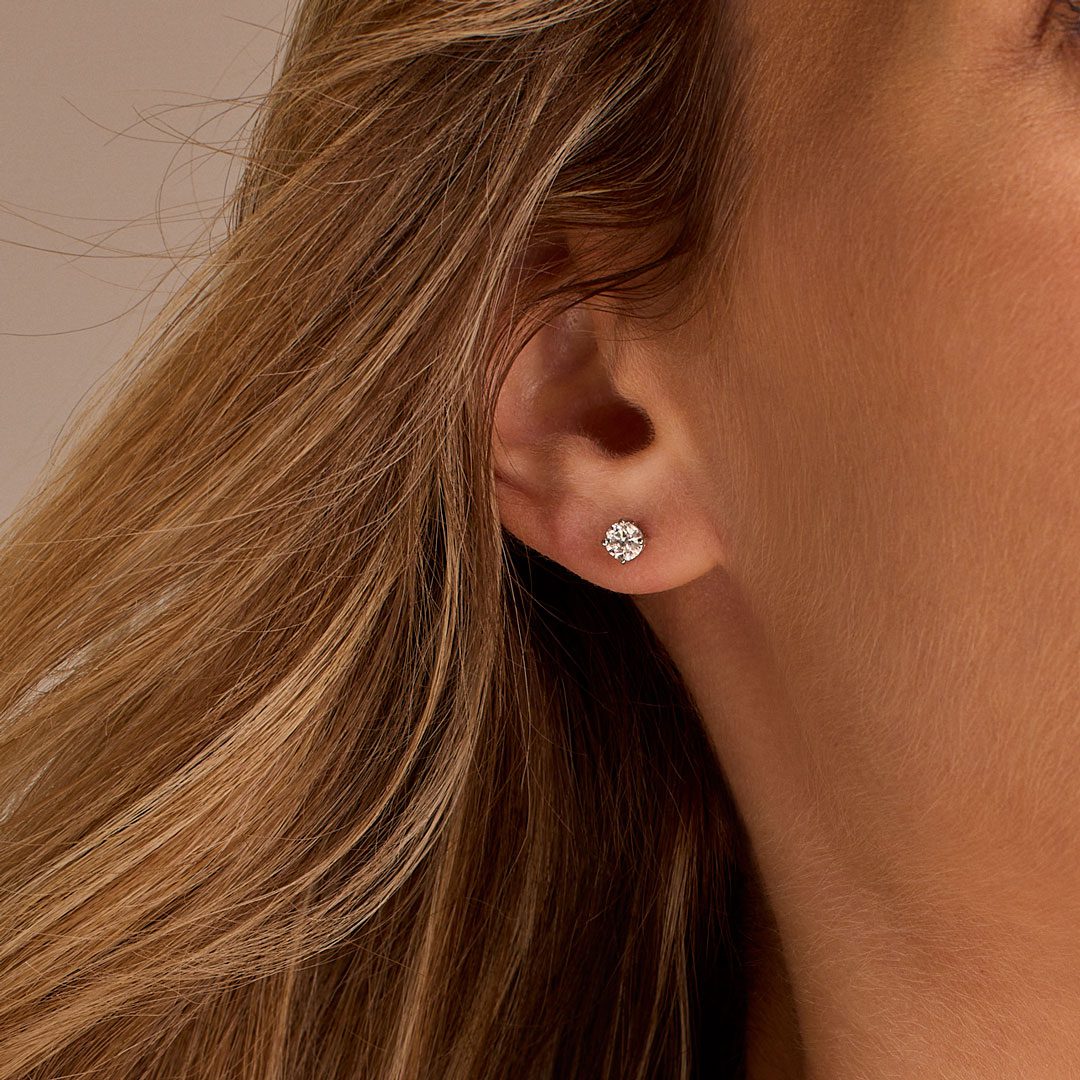 Diamond Classics 18ct White Gold Diamond Stud Earrings