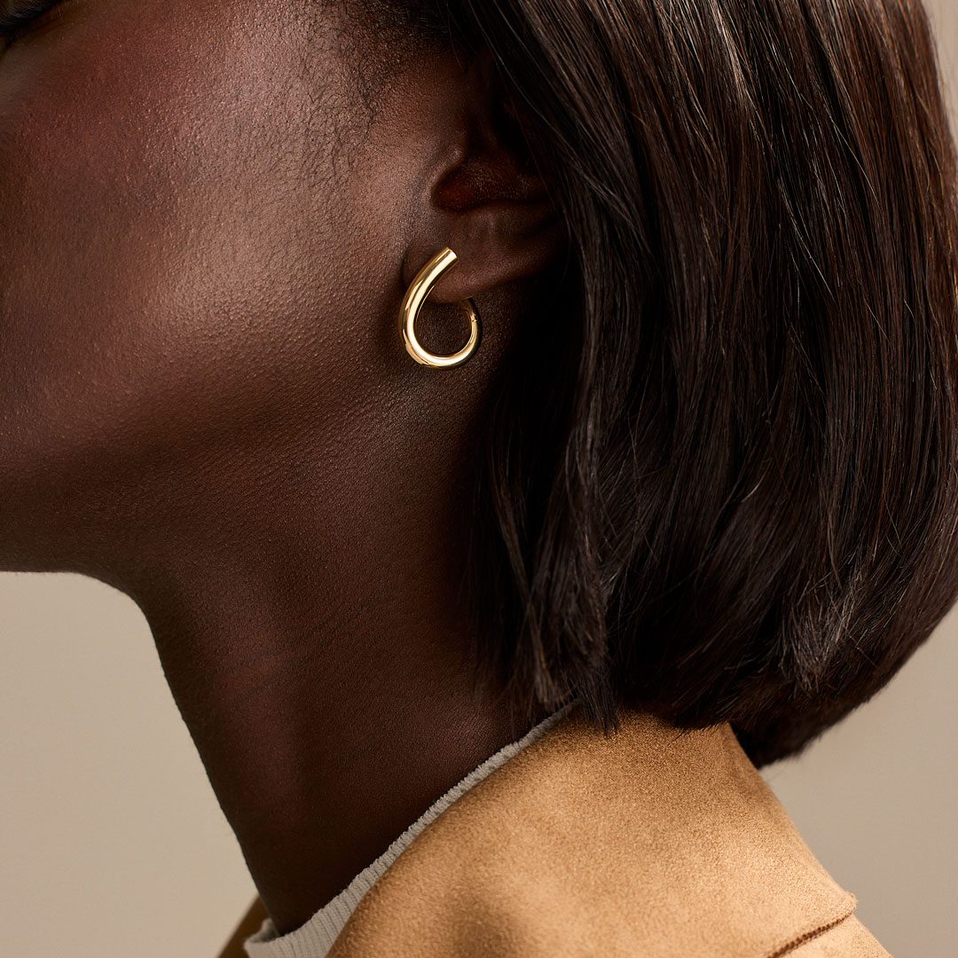 18ct Yellow Gold Hinged Hoop Earrings