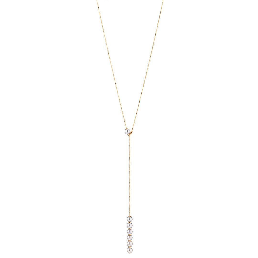 18ct Yellow Gold Akoya Pearl Necklace