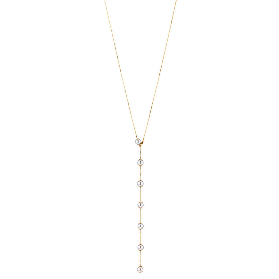 18ct Yellow Gold Akoya Pearl Necklace
