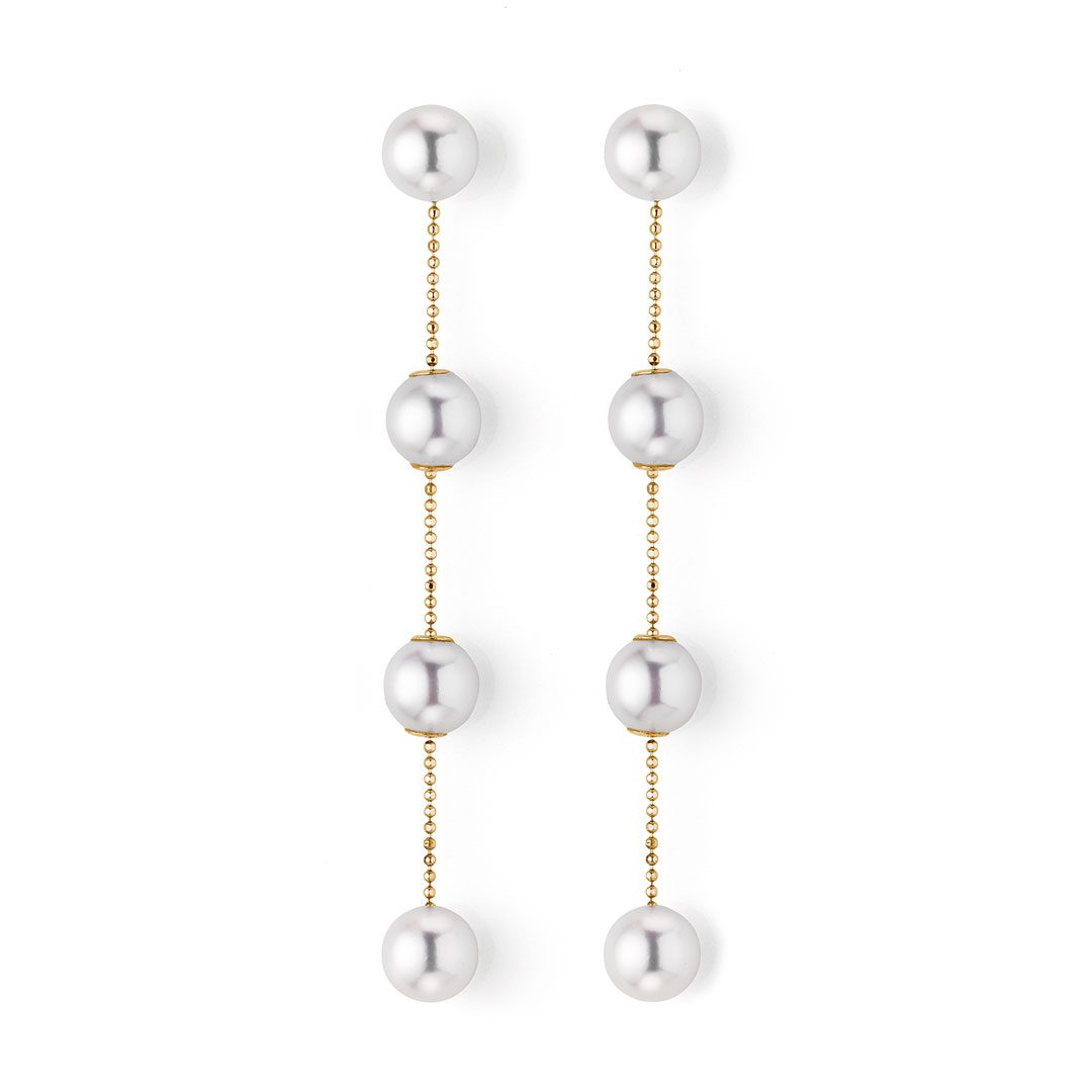 18ct Yellow Gold Akoya Pearl Necklace