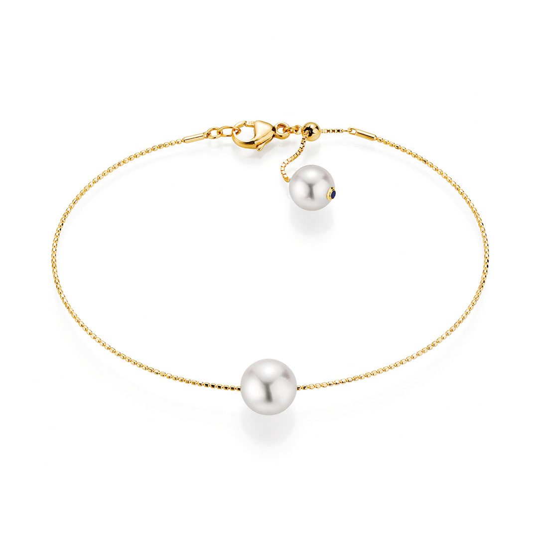 18ct Yellow Gold Akoya Pearl Necklace