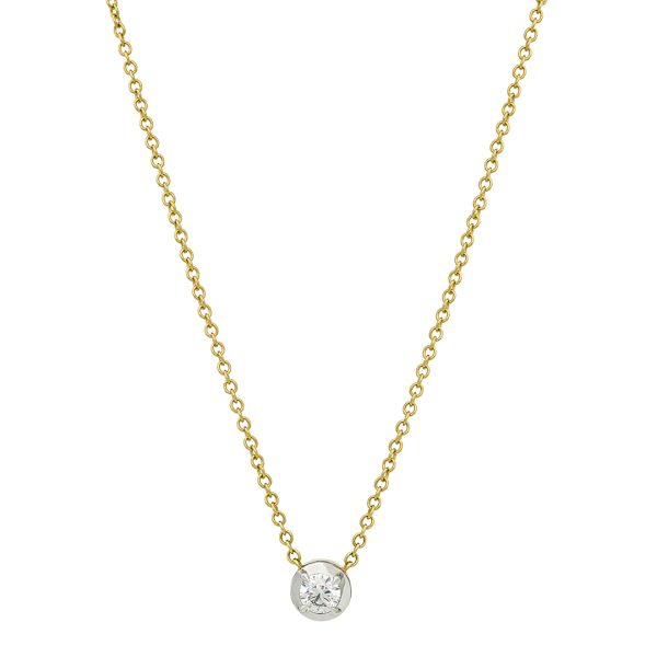 Nova 18ct Yellow Gold Diamond Solitaire Pendant