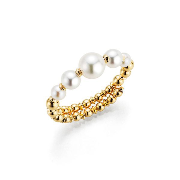 18ct Yellow Gold Akoya Pearl Ring