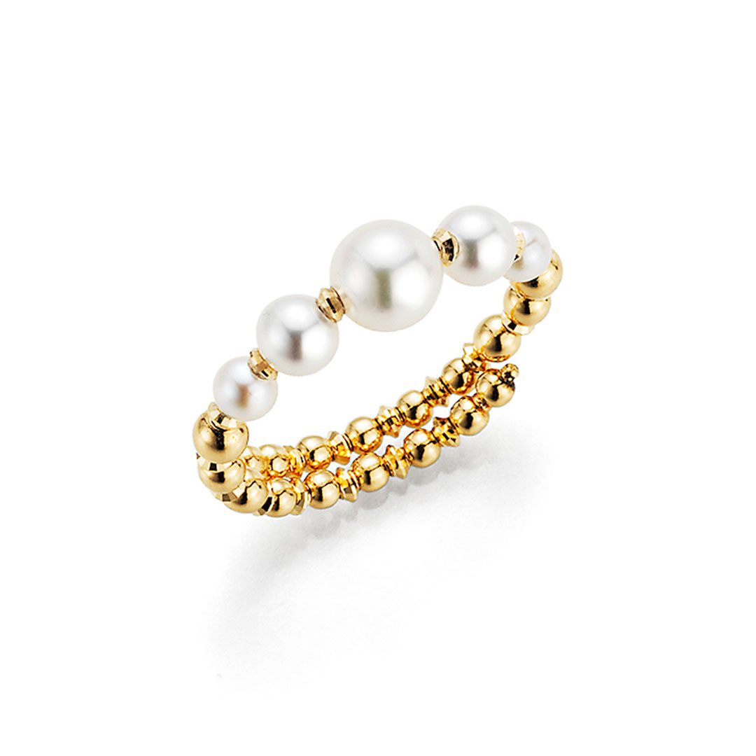 18ct Yellow Gold Akoya Pearl Ring 18ct Yellow Gold Akoya Pearl Ring